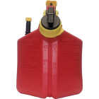 SureCan 2+ Gal. Plastic Gasoline Fuel Can, Red Image 4